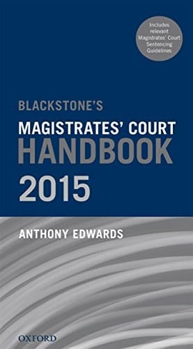 Blackstone's Magistrates' Court Handbook 2015