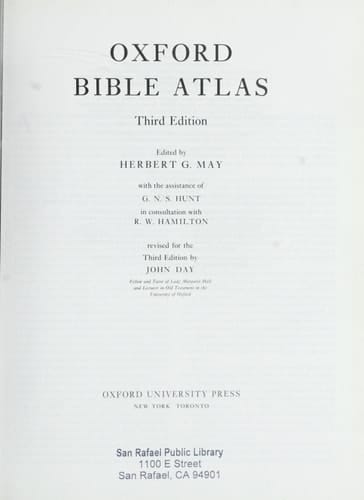 Oxford Bible Atlas