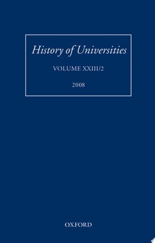 History of Universities: Volume XXIII/2 (History of Universities Series)