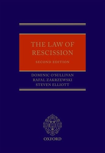 The Law of Rescission