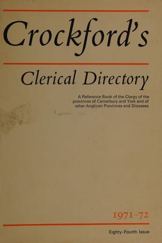 CROCKFORDS CLERICAL DIRECTORY