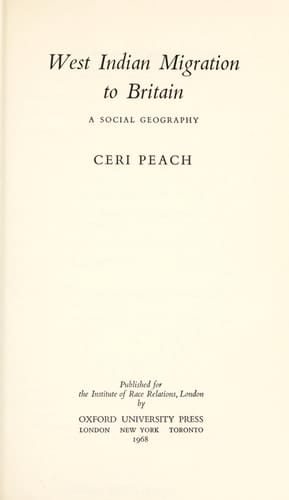 West Indian Migration to Britain