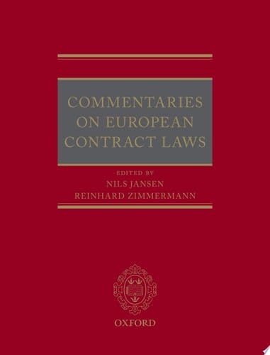Commentaries On European Contract Laws