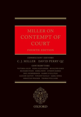 Miller on Contempt of Court
