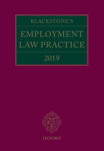 Blackstone's Employment Law Practice 2019 (book and digital pack)
