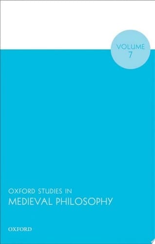 Oxford Studies In Medieval Philosophy