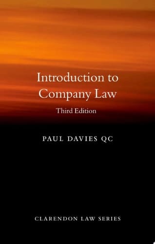 Introduction to Company Law (Clarendon Law Series)