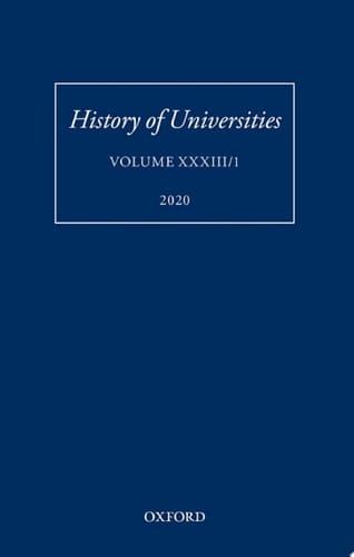 History of Universities: Volume XXXIII/1 (History of Universities Series)