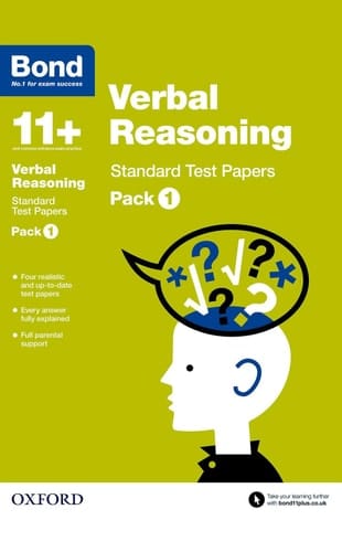 Bond 11+: Verbal Reasoning: Standard Test Paperspack 1