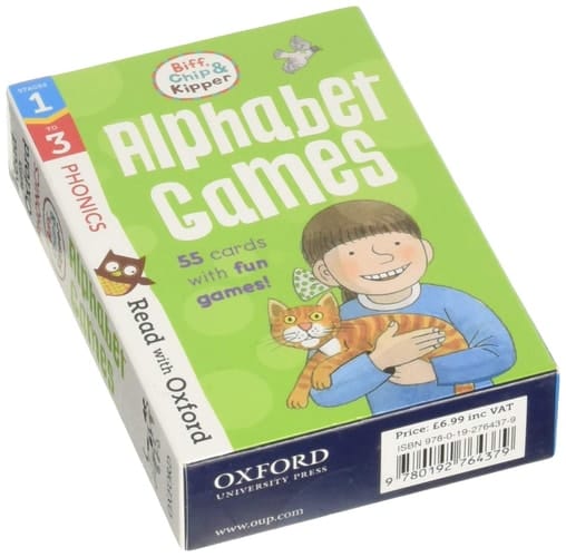 Read with Oxford: Stages 1-3: Biff, Chip and Kipper: Alphabet Games Flashcards