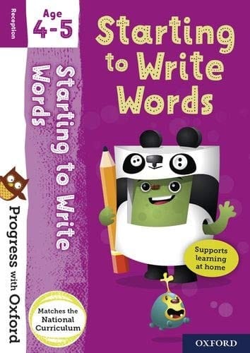 Progress with Oxford: Starting to Write Words Age 4-5 (Progress with Oxford)