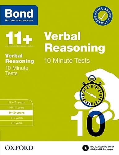 Bond 11+: Bond 11+ 10 Minute Tests Verbal Reasoning 9-10 years (Bond: 10 Minute Tests)