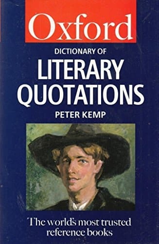 The Oxford Dictionary of Literary Quotations (Oxford Quick Reference)