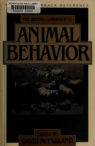 The Oxford Companion to Animal Behaviour (Oxford Quick Reference)