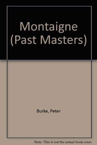 Montaigne (Past Masters)