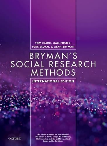 BRYMAN'S SOCIAL RESEARCH METHODS INTERNA