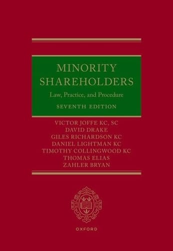 Minority Shareholders: Law, Practice, and Procedure