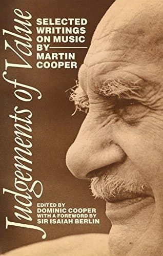 Judgements of Value: Selected Writings on Music