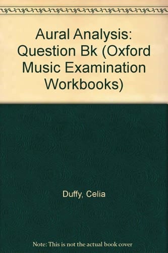 Oxford Music Examination Workbooks: Aural Analysis: Question Book (Oxford Music Examination Workbooks)
