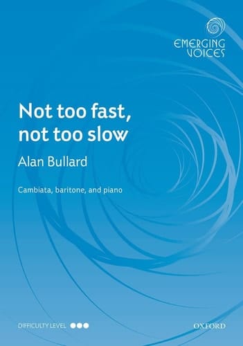Not too fast, not too slow (Emerging Voices)