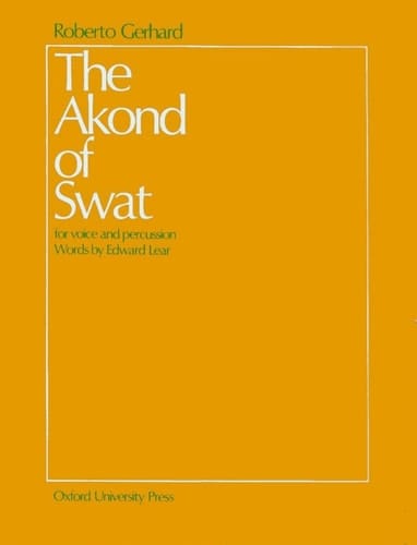 The Akond of Swat: Scena for voice and percussion