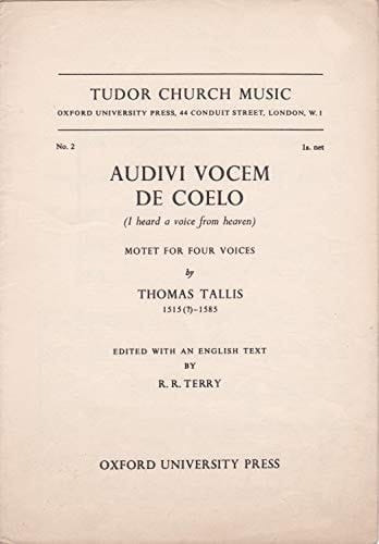 Audivi vocem de coelo: (I hear a voice from heaven)