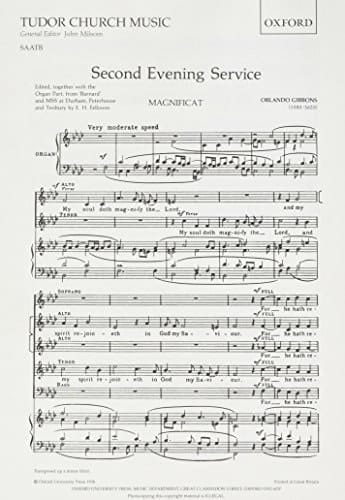 Gibbons, O: Second Evening Service (Magnificat and Nunc Dimi