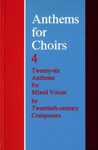 ANTHEMS FOR CHOIRS 4 CHANT