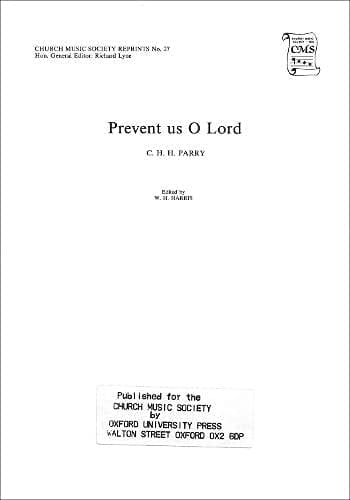 Prevent us, O Lord (Church Music Society publications, CMSR27)