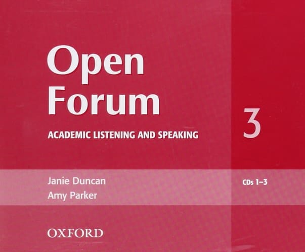 Open Forum 3 Audio CD: Academic Listening and Speaking CD (Open Forum Series)