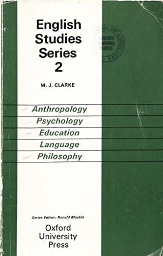 Anthropology, Psychology, Education, Language and Philosophy (English Studies Series: Volume 2) (ELT)