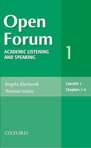 Open Forum 1 Audio Cassettes: Academic Listening and Speaking (Open Forum Series)