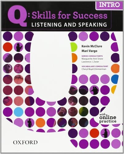 Q: Skills for Success Listening & Speaking Intro Student Book with Student Access Code Card