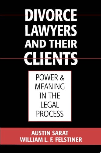Divorce Lawyers and Their Clients: Power and Meaning in the Legal Process