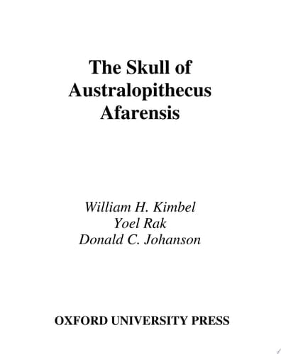 The Skull of Australopithecus Afarensis