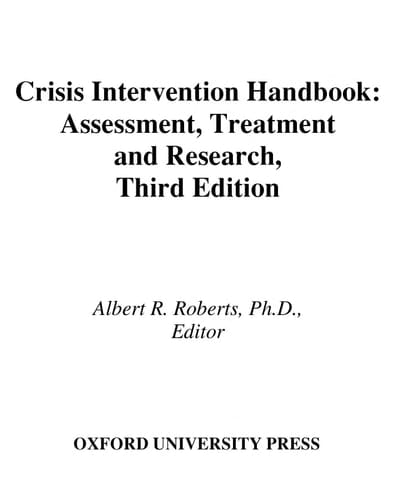 Crisis Intervention Handbook: Assessment, Treatment, and Research