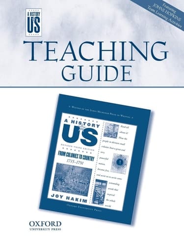 Teaching Guide from Colonies to Country: Middle/High School Teaching Guide, A History of US: Teaching Guide Pairs with A History of US Book Three