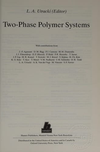 Two-Phase Polymer Systems (Progress in Polymer Processing)