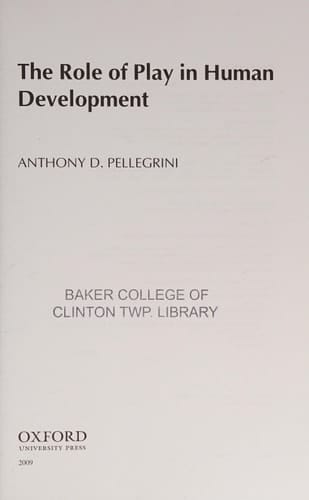 The Role of Play in Human Development