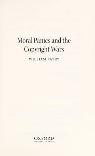 Moral Panics and the Copyright Wars