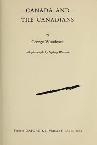 Canada and the Canadians;