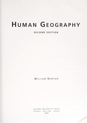 Human Geography