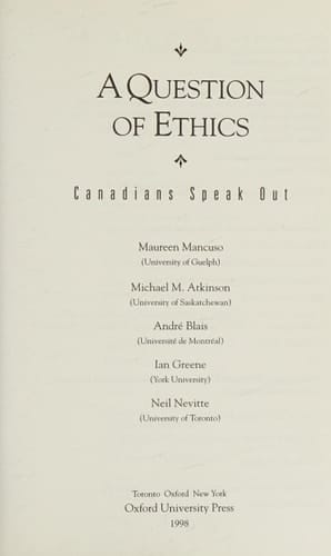 A Question of Ethics