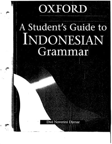 A Student's Guide to Indonesian Grammar