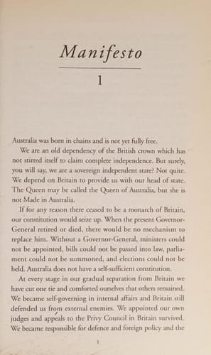 A Republican Manifesto