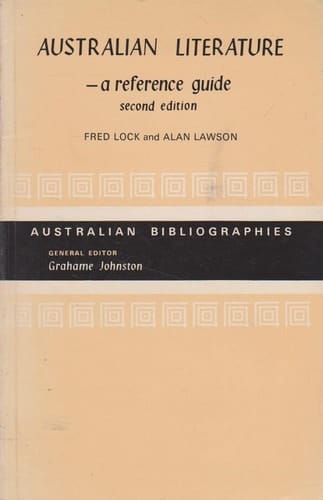Australian Literature: A Reference Guide (Australian Bibliographies)