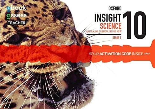 Oxford Insight Science 10 Ac For Nsw Teacher Obook/assess Code Card