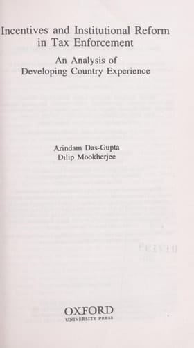 Incentives and Institutional Reform in Tax Enforcement