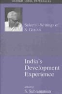India's Development Experience: Selected Writings of S. Guhan