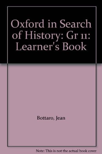 Oxford in Search of History: Gr 11: Learner's Book